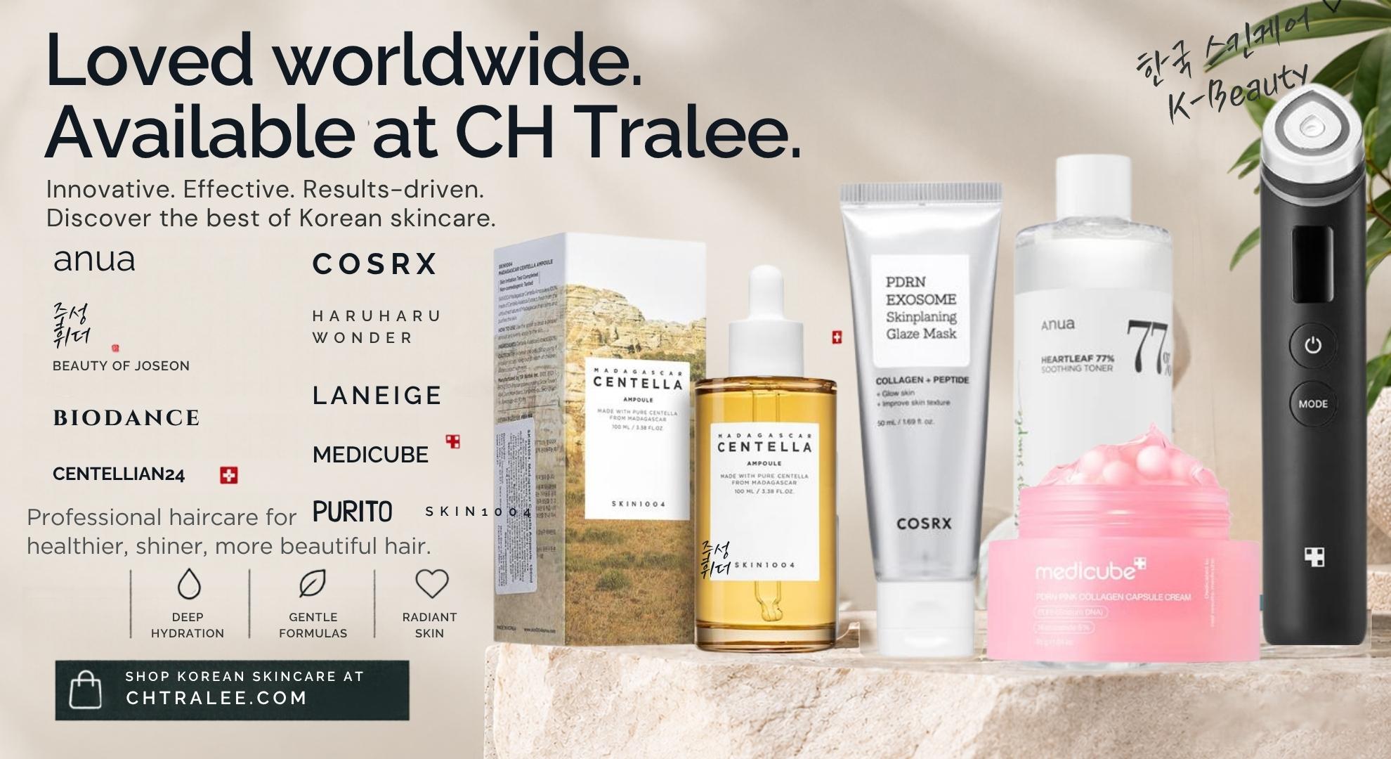 Korean skincare k beauty at ch tralee